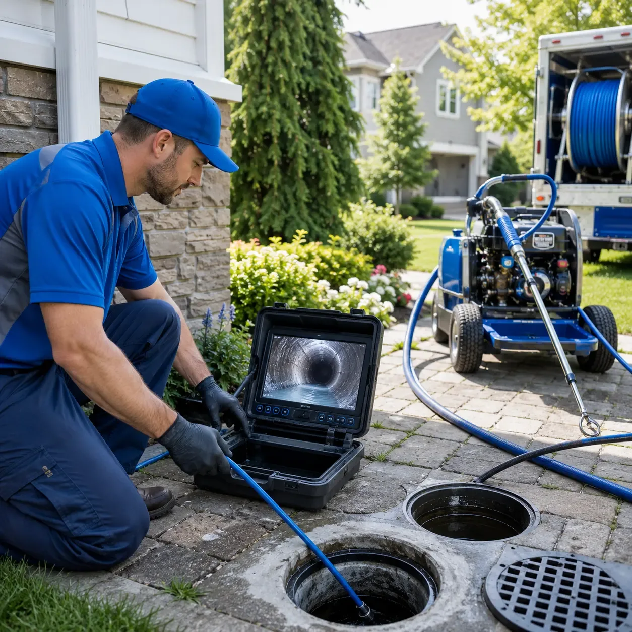 Outdoor drain cleaning professionals serving Athelstane, WI
